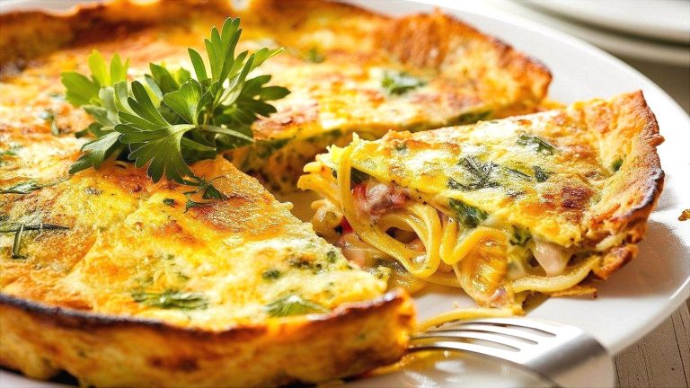 Transform Leftover Pasta into the Ultimate Breakfast Frittata